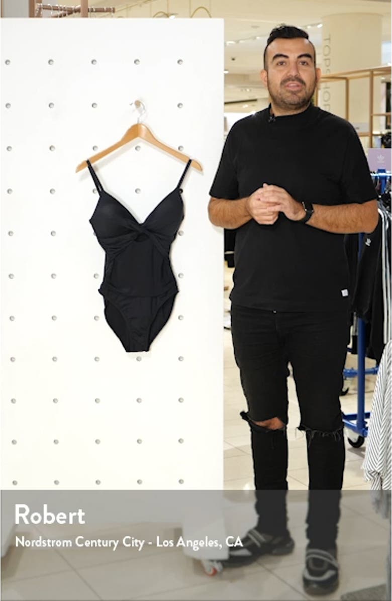 Twist Keyhole One-Piece Swimsuit, sales video thumbnail