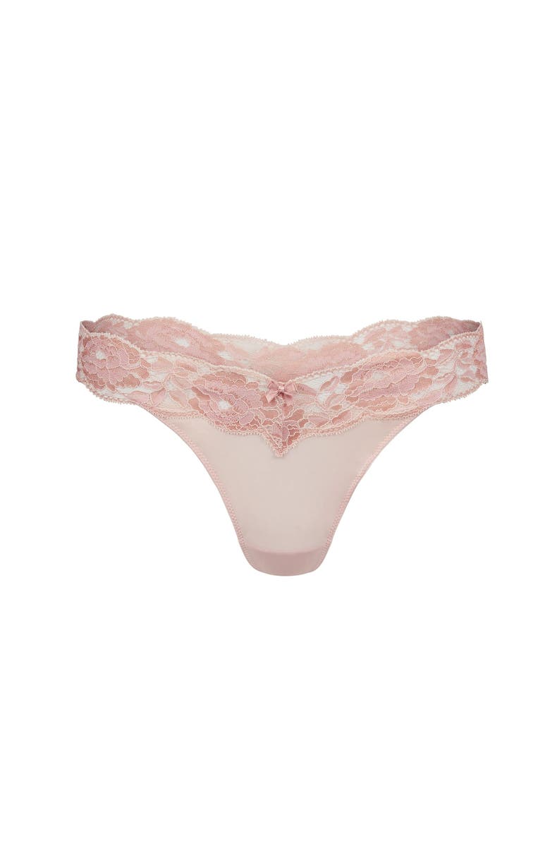 Adore Me Mavis Thong Panties, Alternate, color, Light Beige