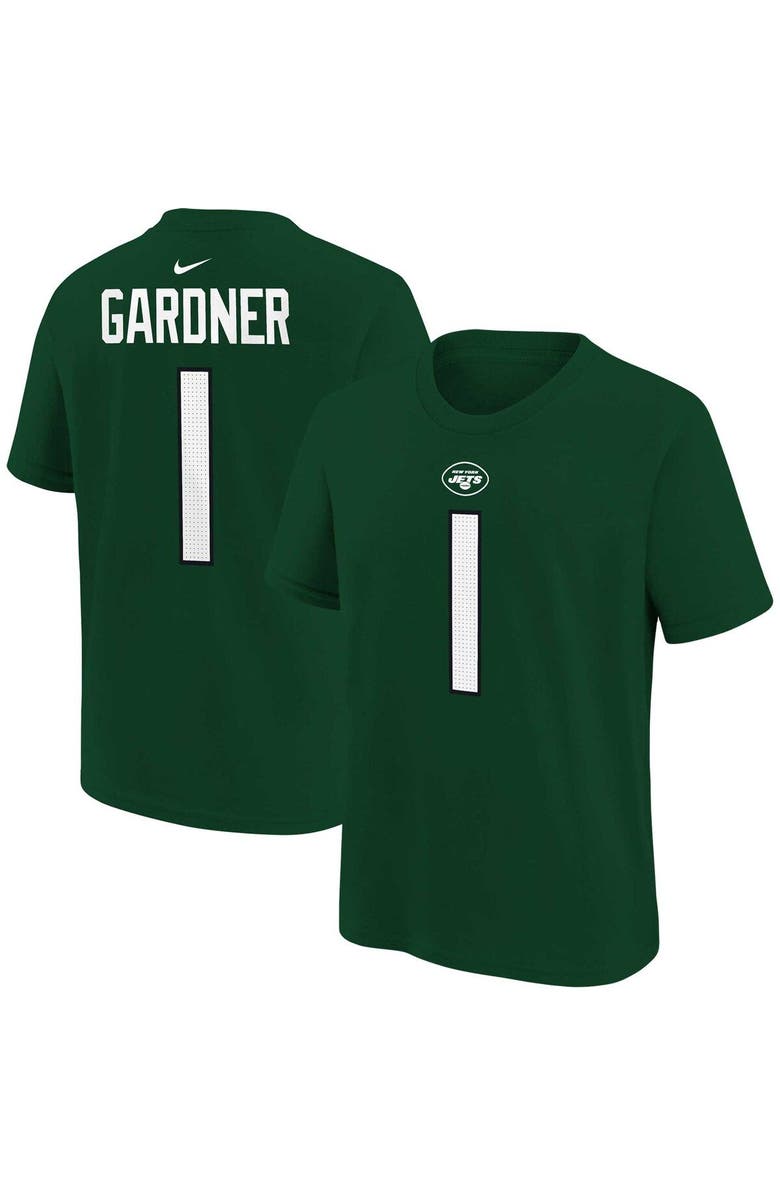 Nike Youth Nike Ahmad Sauce Gardner Green New York Jets Player Name & Number T-Shirt, Main, color, 