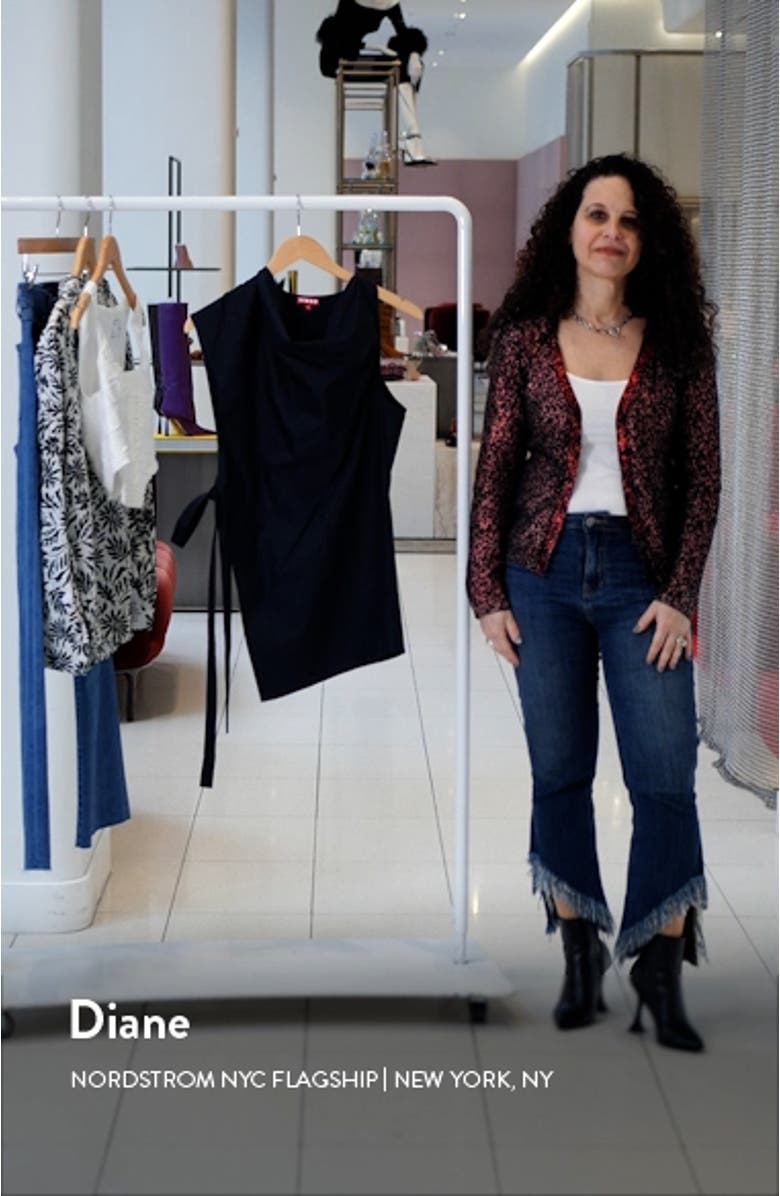 Sawyer Asymmetric Cowl Neck Top, sales video thumbnail