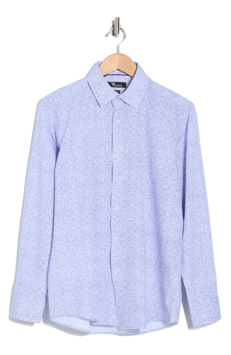 T.R. PREMIUM Printed Long Sleeve Button-Up Shirt, Alternate, color,