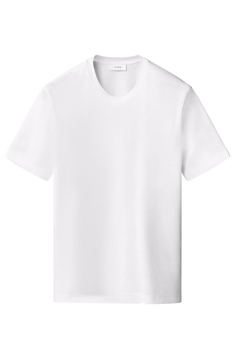 Silk & Cotton T-Shirt, Alternate, color, WHITE