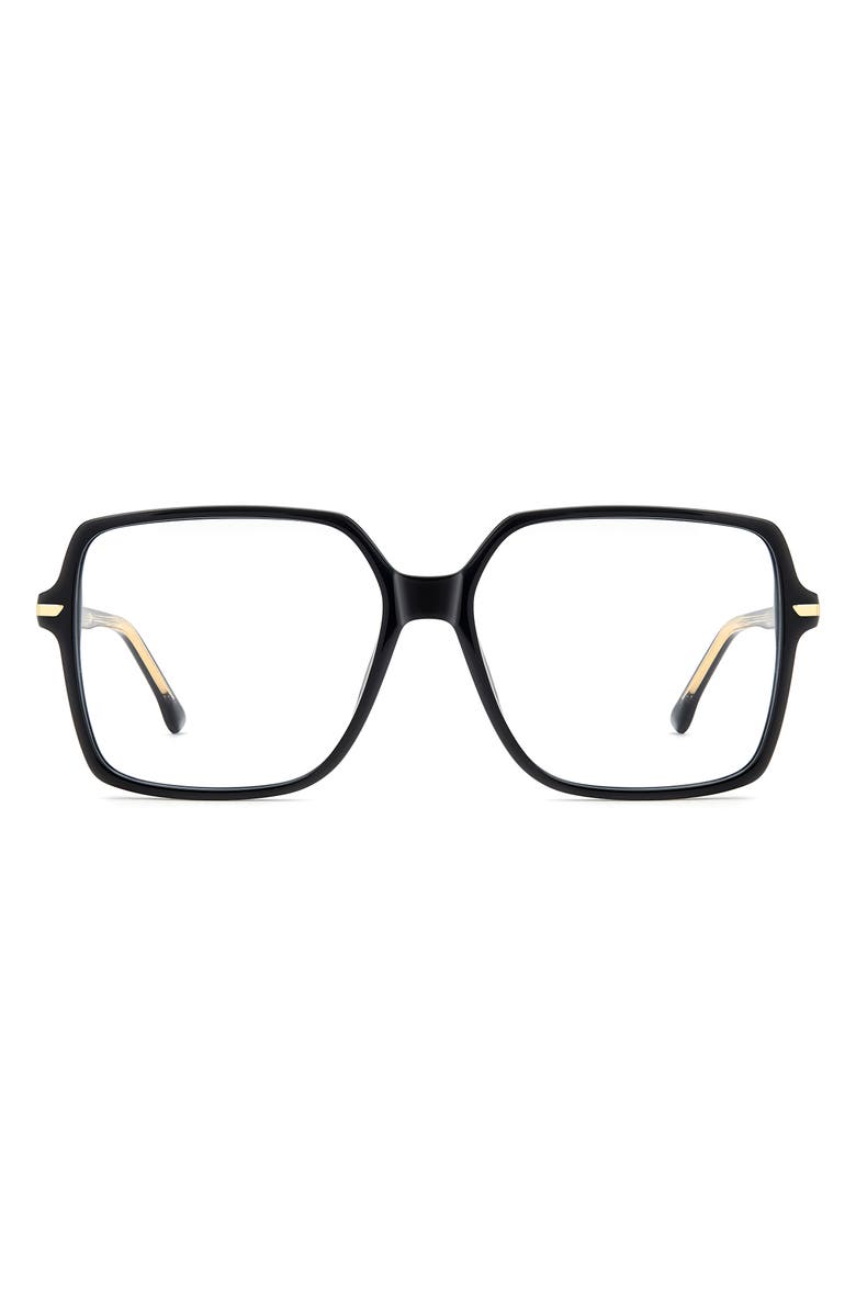 Victoria Beckham 57mm Square Optical Glasses, Main, color, 