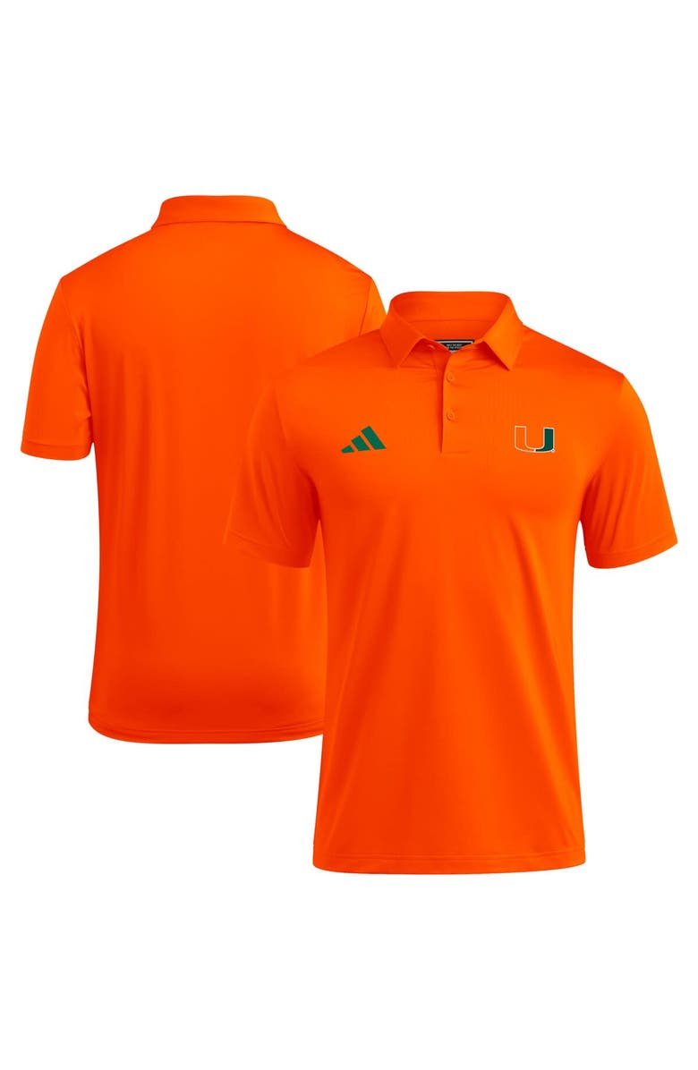 adidas Men's adidas Orange Miami Hurricanes Ultimate 365 Polo, Alternate, color, 