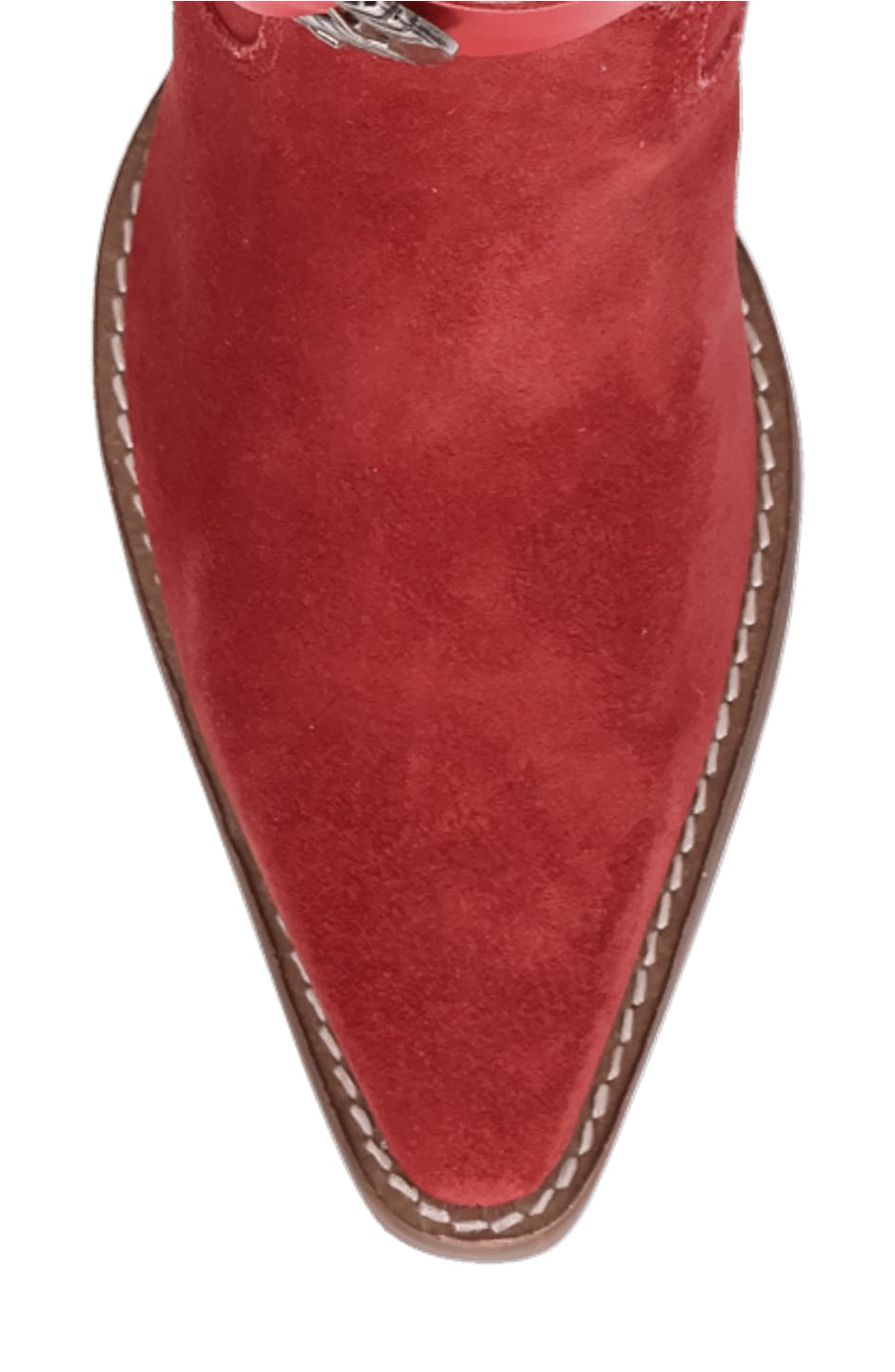 Buck Wild Knee High Western Boot, Alternate, color, RED