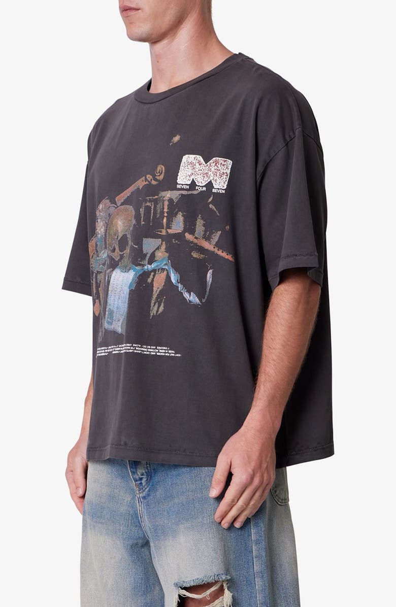 mnml Still Life Print Graphic T-Shirt, Alternate, color, Washed Black
