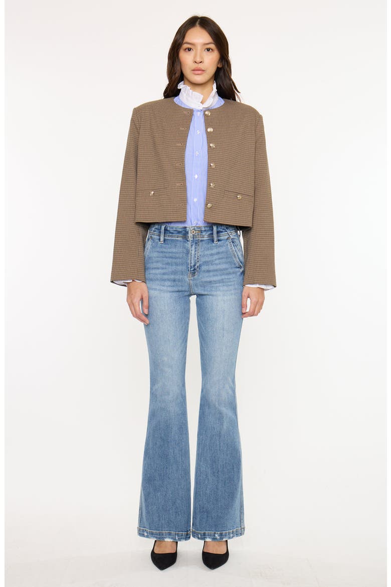 Bailey High Rise Flare Jeans, Main, color, Medium Dark