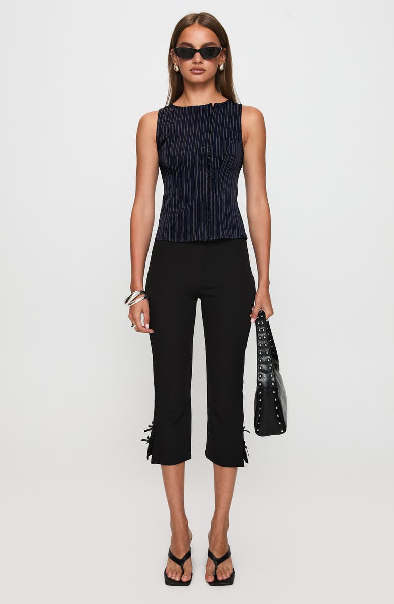 Princess Polly Running Wild Stripe Vest, Alternate, color, Blue Stripe