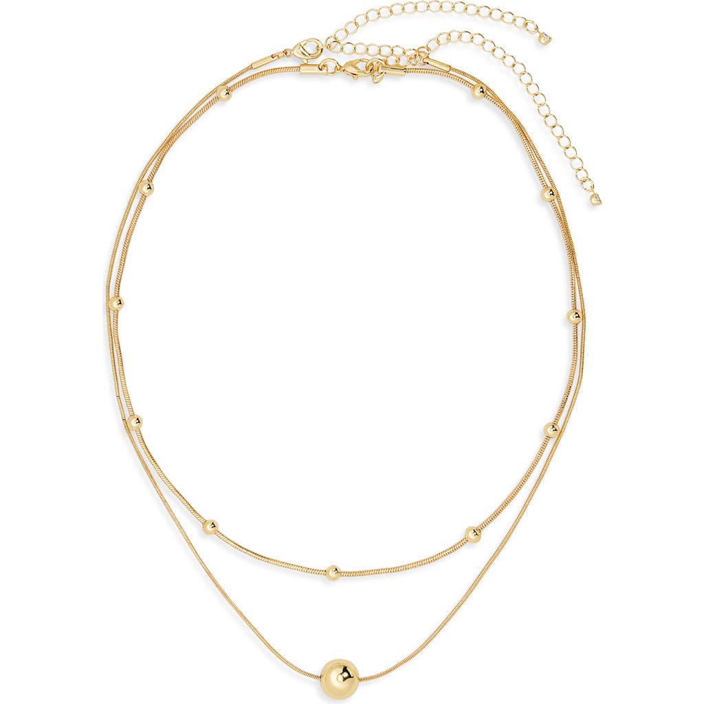 Nordstrom Rack Demi-fine 2-pack Chain Necklaces In Gold