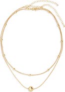 NORDSTROM RACK Demi-Fine 2-Pack Chain Necklaces