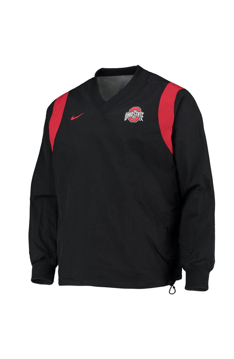 Nike Men's Nike Black Ohio State Buckeyes Rev Pullover Windbreaker Jacket, Alternate, color, 
