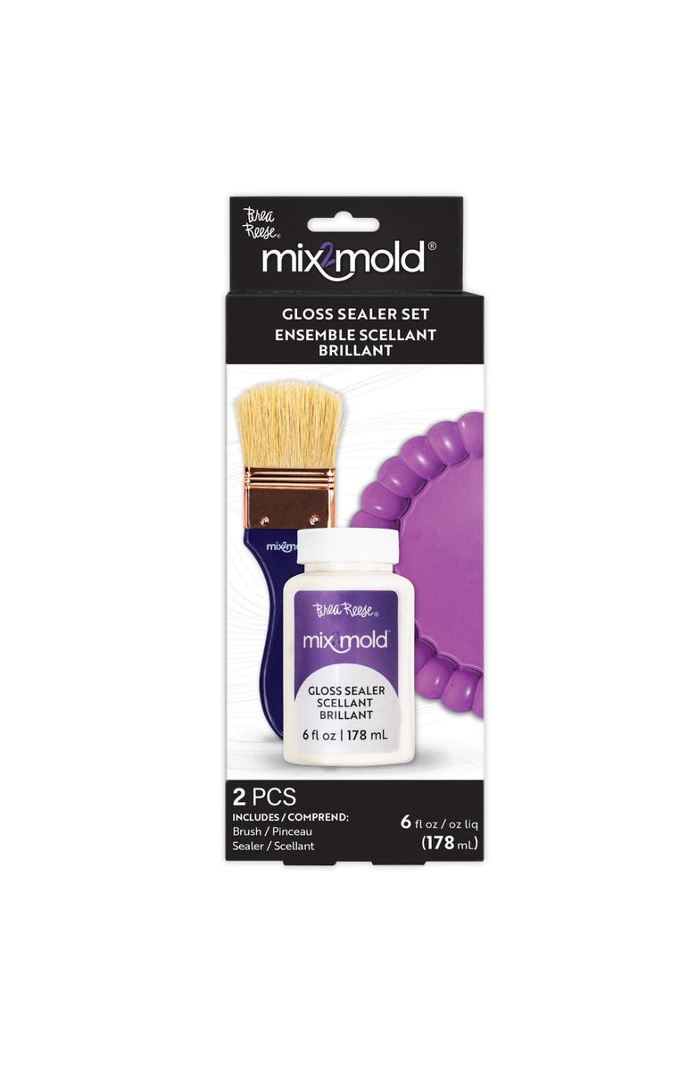 Brea Reese Mix2Mold Glossy Sealer 6 Fl Application Brush, Main, color, Multicolored