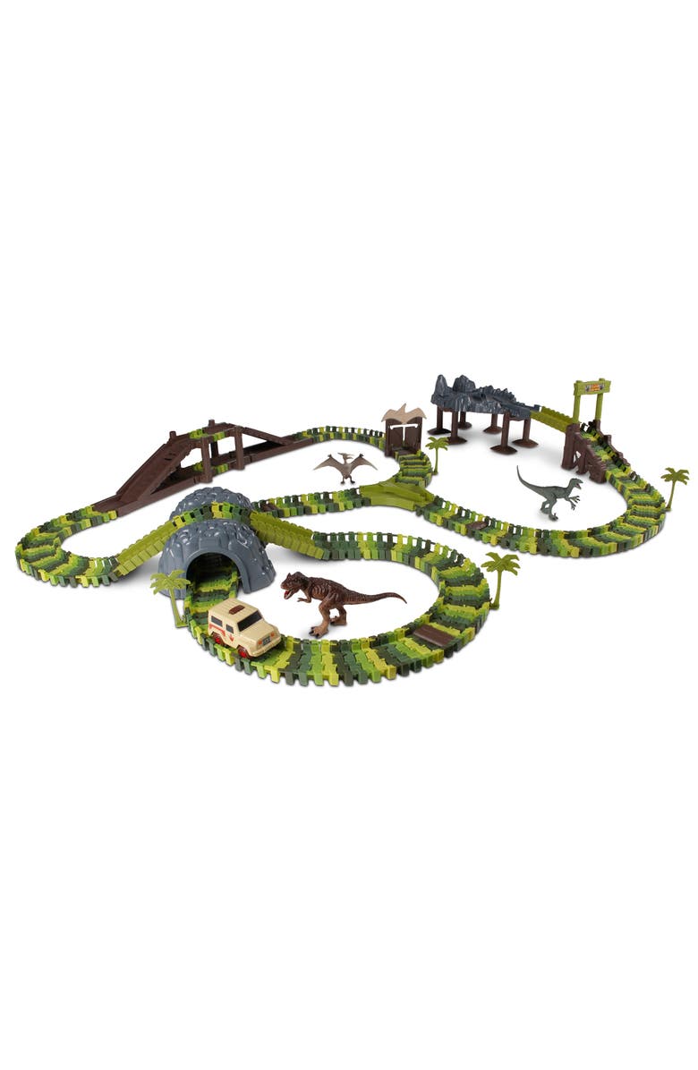 WowWorld Deluxe Dino Safari Track 311 Piece Set, Main, color, Multicolored