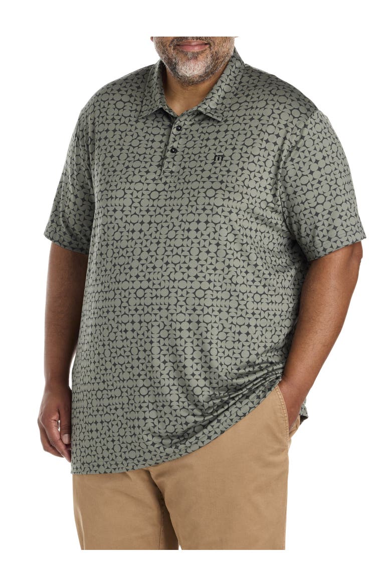 Big & Tall Featherweight Caves Polo Shirt, Main, color, DARK OLIVE