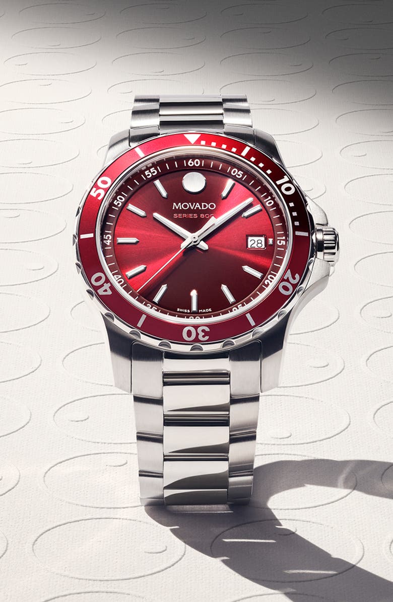 Movado Series 800 Bracelet Watch, 40mm, Alternate, color,
