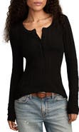 Lucky Brand Pointelle Henley Shirt