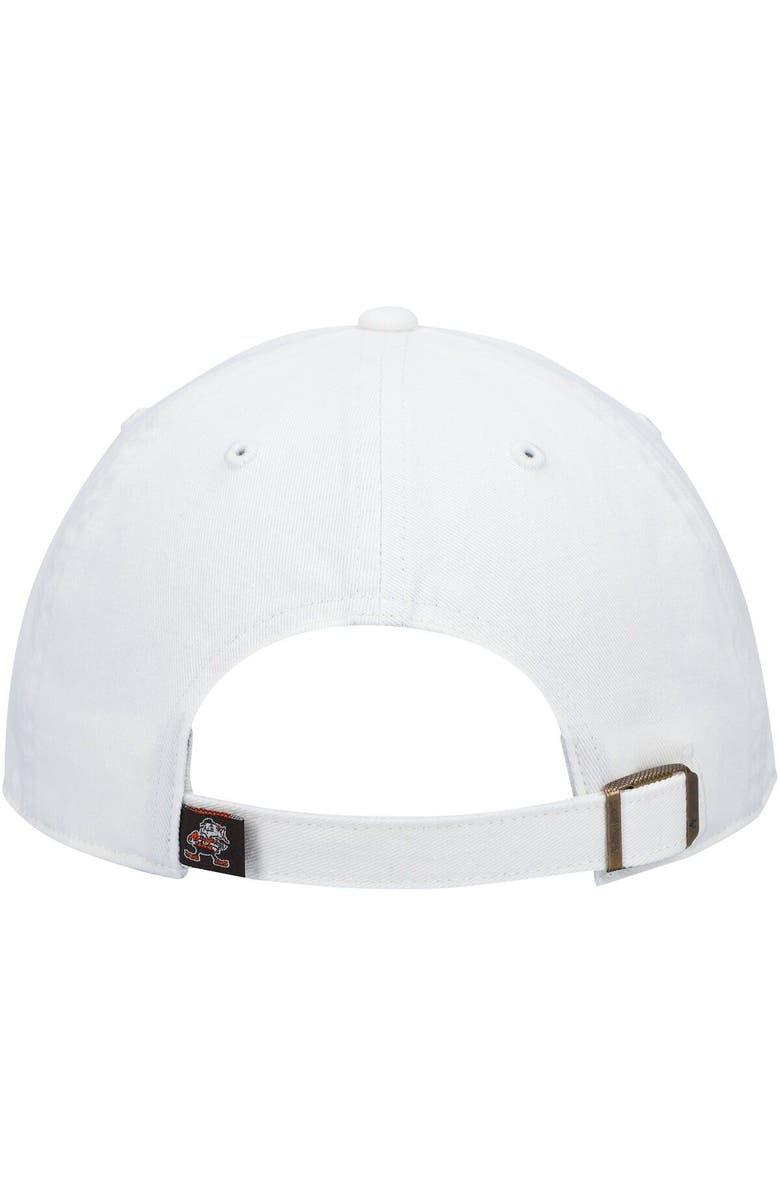 '47 Men's '47 White Cleveland Browns Clean Up Brownie The Elf Legacy Adjustable Hat, Alternate, color, 
