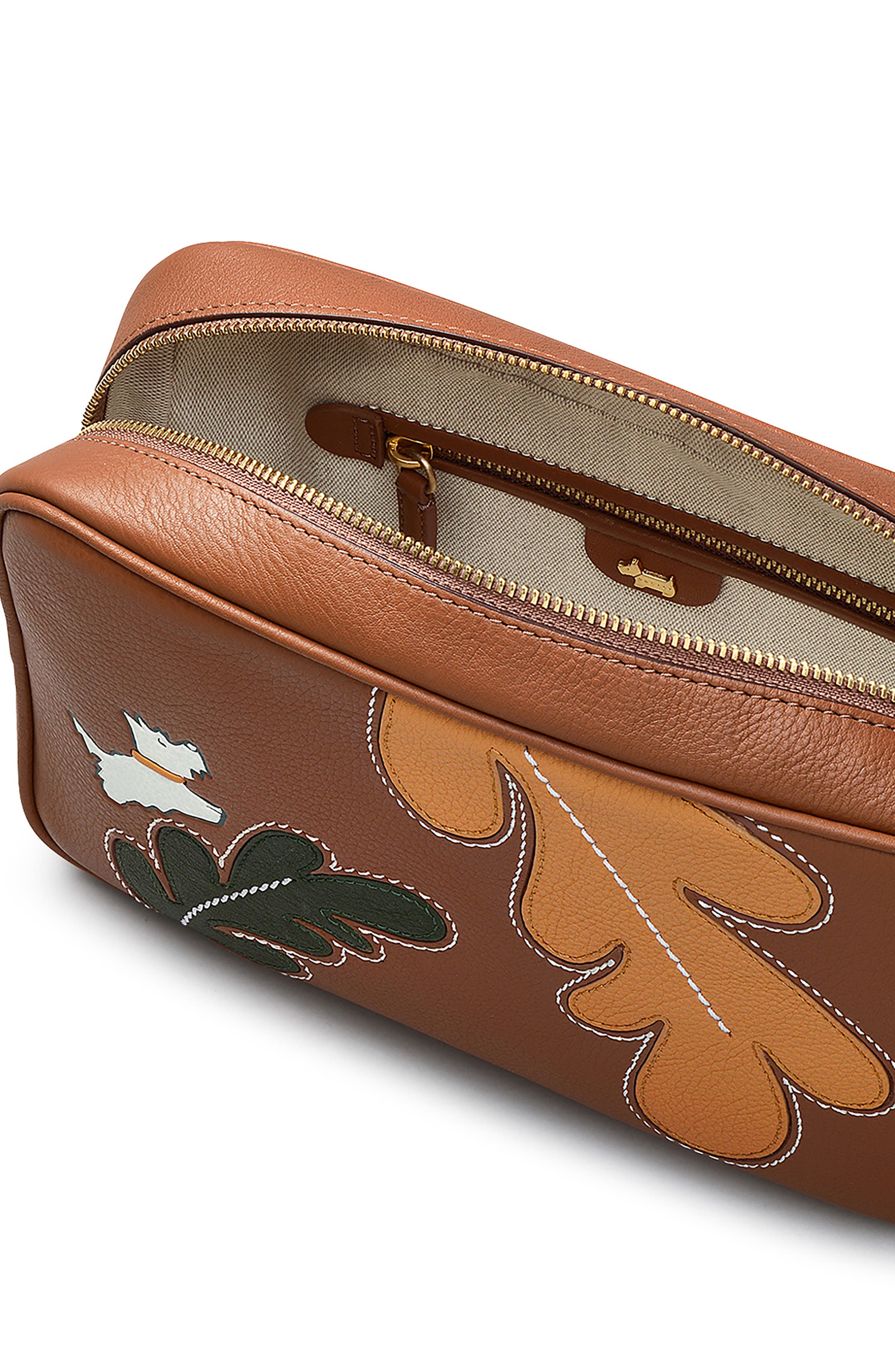 Autumn Editions Small Zip Leather Crossbody Bag