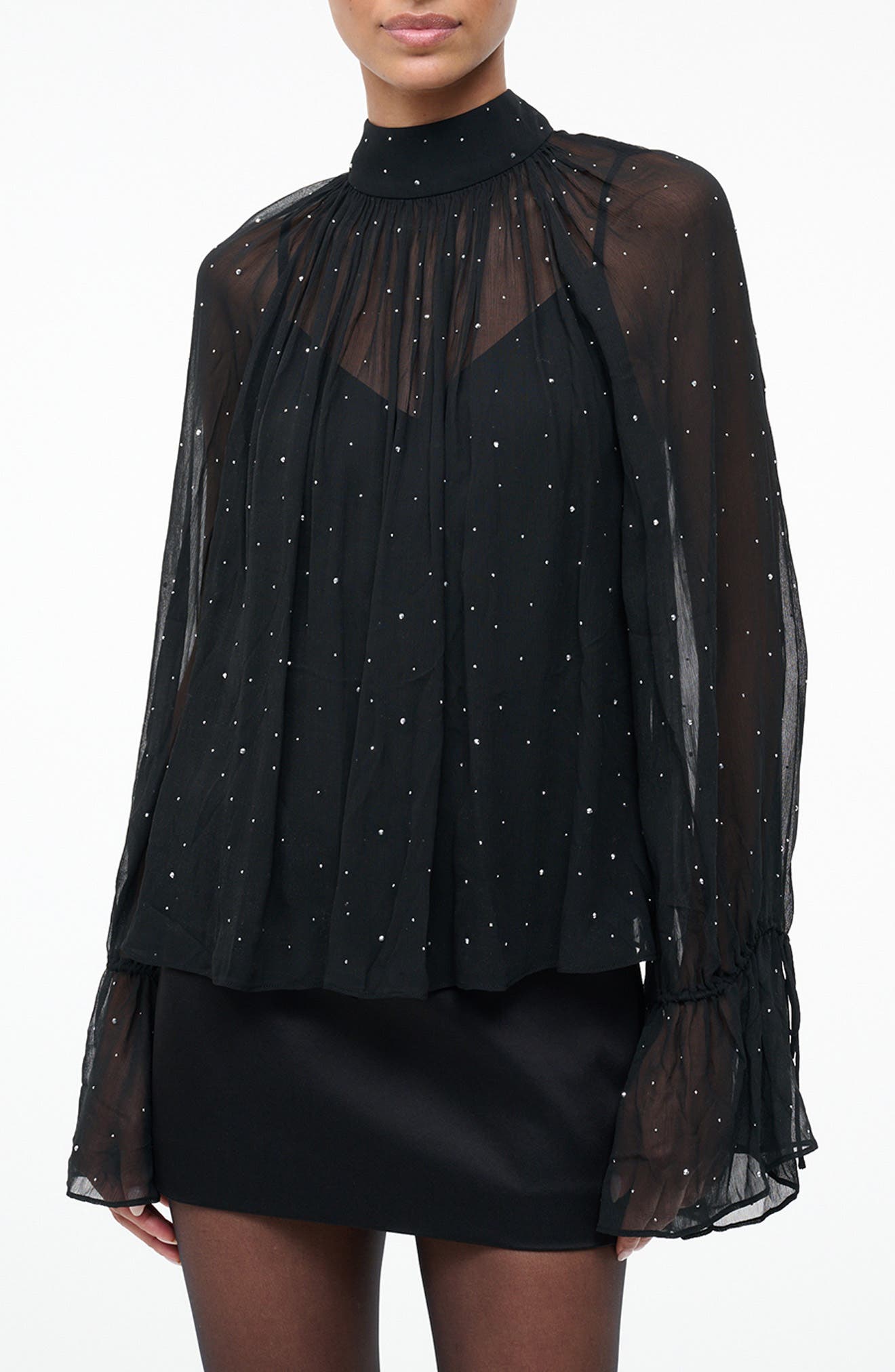 Roux Rhinestone Detail Top