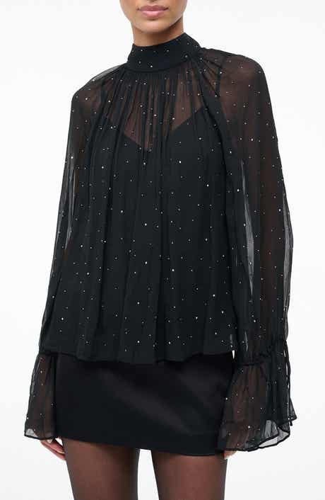 Roux Rhinestone Detail Top