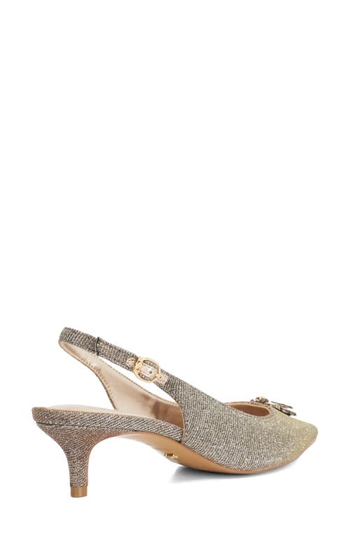 Dune London Context Pointed Toe Slingback Pump In Brown