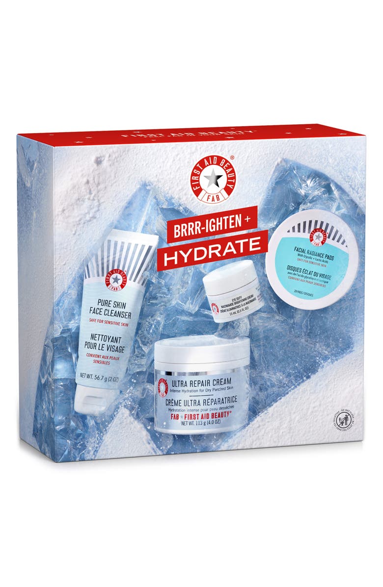First Aid Beauty Brrrighten + Hydrate Set (Limited Edition) $96 Value, Main, color, 