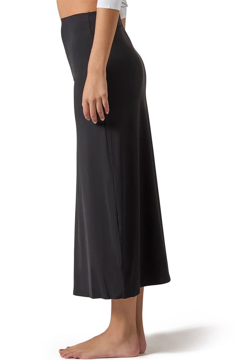 MeMoi Bonded Maxi Slip Skirt, Alternate, color, Black