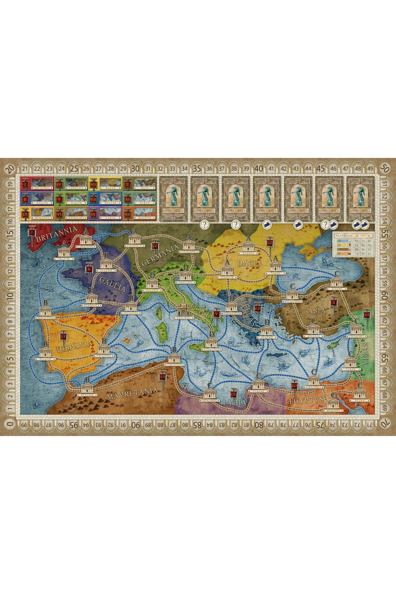 Concordia Strategy Board Game, Alternate, color, Multicolored