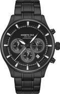 Kenneth Cole New York The Thompson Black Chronograph Bracelet Watch, 43.5mm