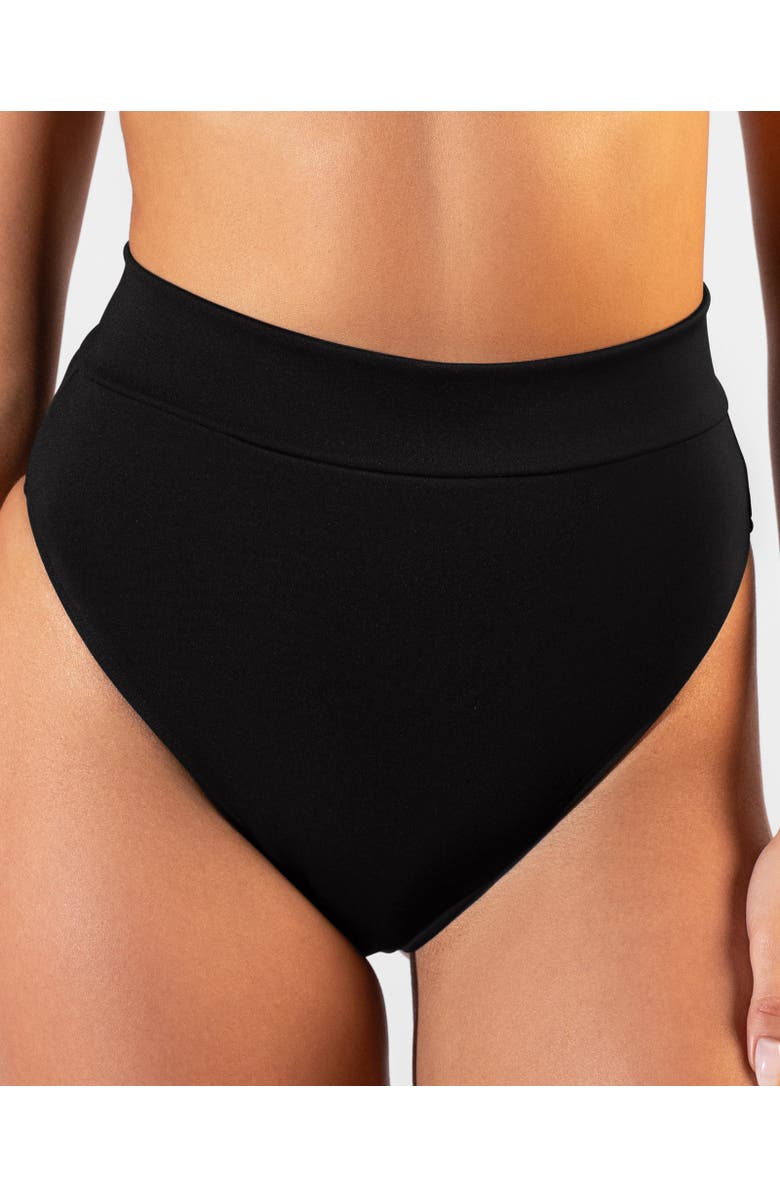TA3 High Cut Adjustable Smoothing Bikini Bottoms, Main, color, Black