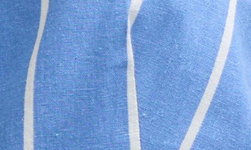 Nvlt Women's Button Front Basic Vest In Blue/white Stripe