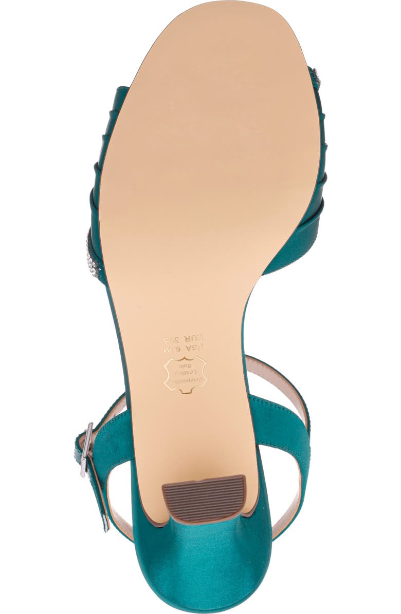 Nina Agnes Satin Sandal, Alternate, color, Spruce