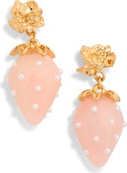 EYE CANDY LOS ANGELES Mila Pastel Strawberry Drop Earrings