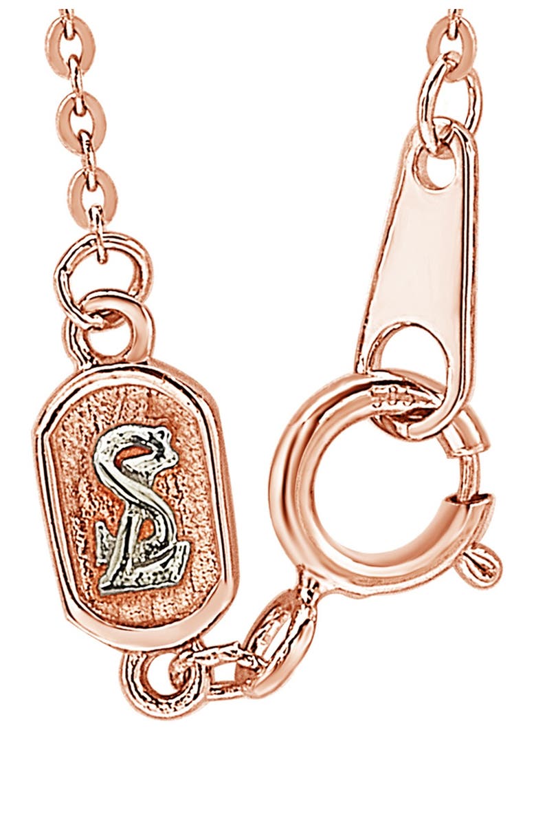 SUZY LEVIAN 14K Rose Gold Diamond Circle Necklace - 0.25ctw, Alternate, color, 