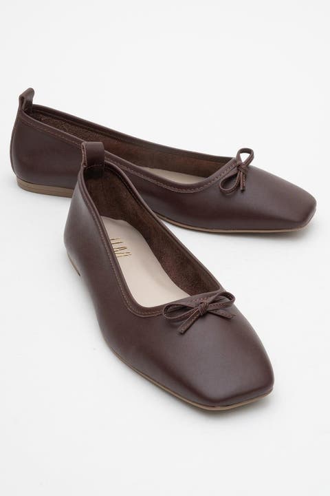 Sosa Leather Ballet Flat