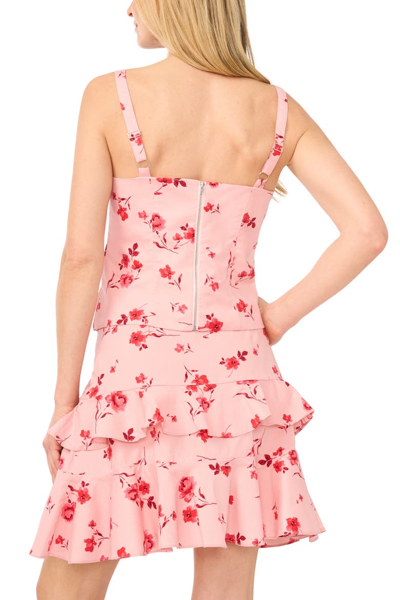 Bow Detail Square Neck Camisole, Alternate, color, CORAL BLOOM