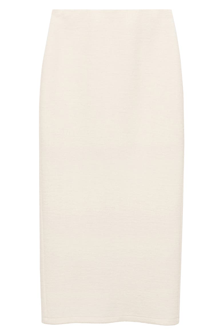 Lonce Wool Blend Maxi Skirt, Alternate, color, ECRU