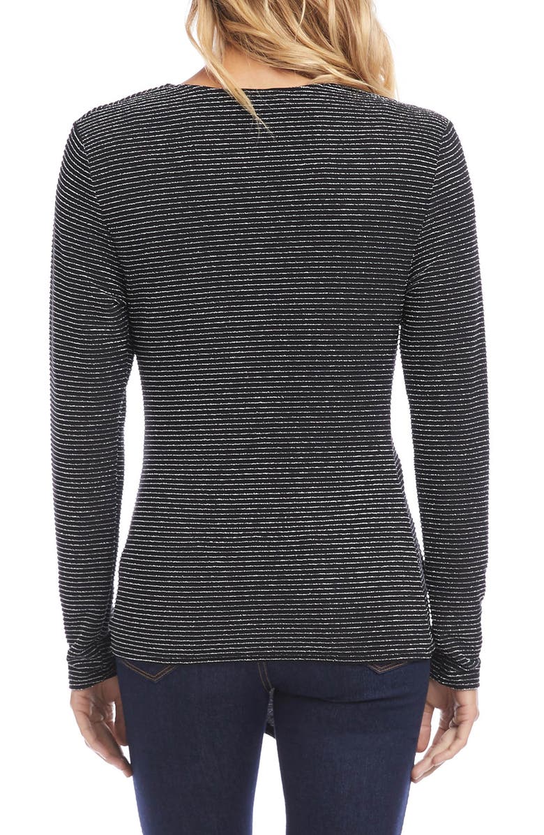 Karen Kane Sparkle Cascade Ruffle Top, Alternate, color,