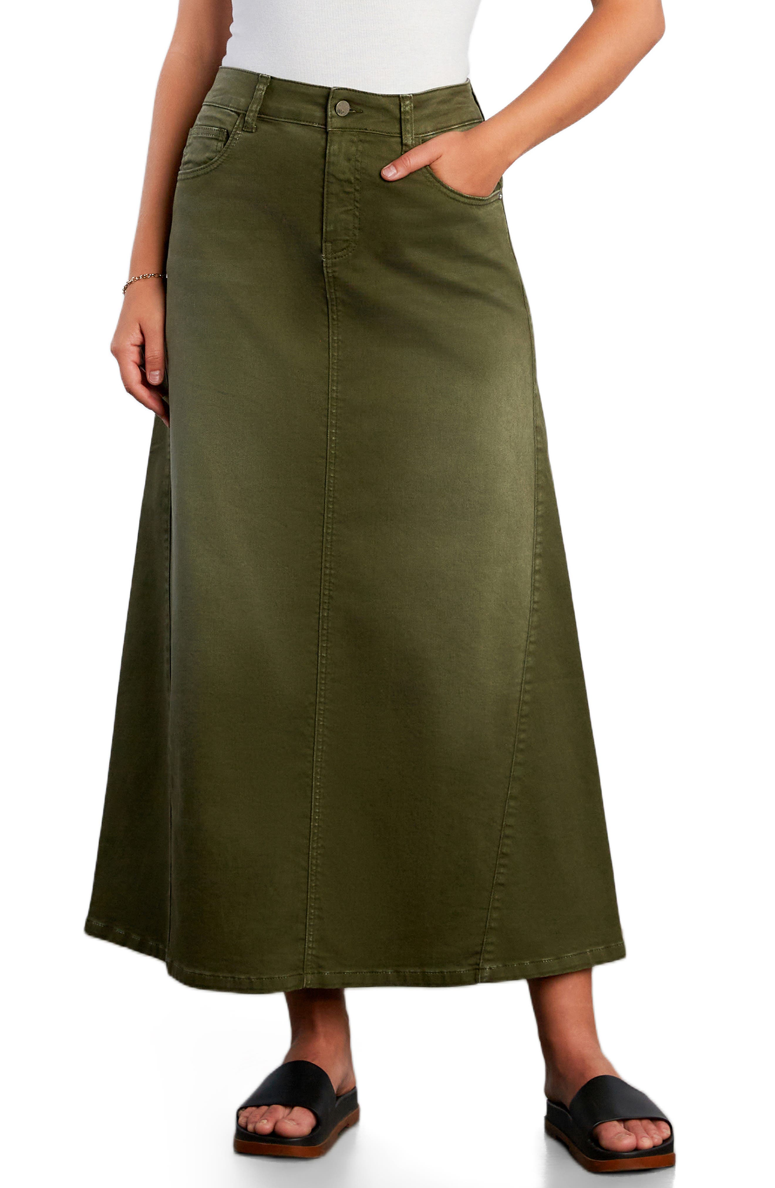 Denim Maxi Skirt - image 3
