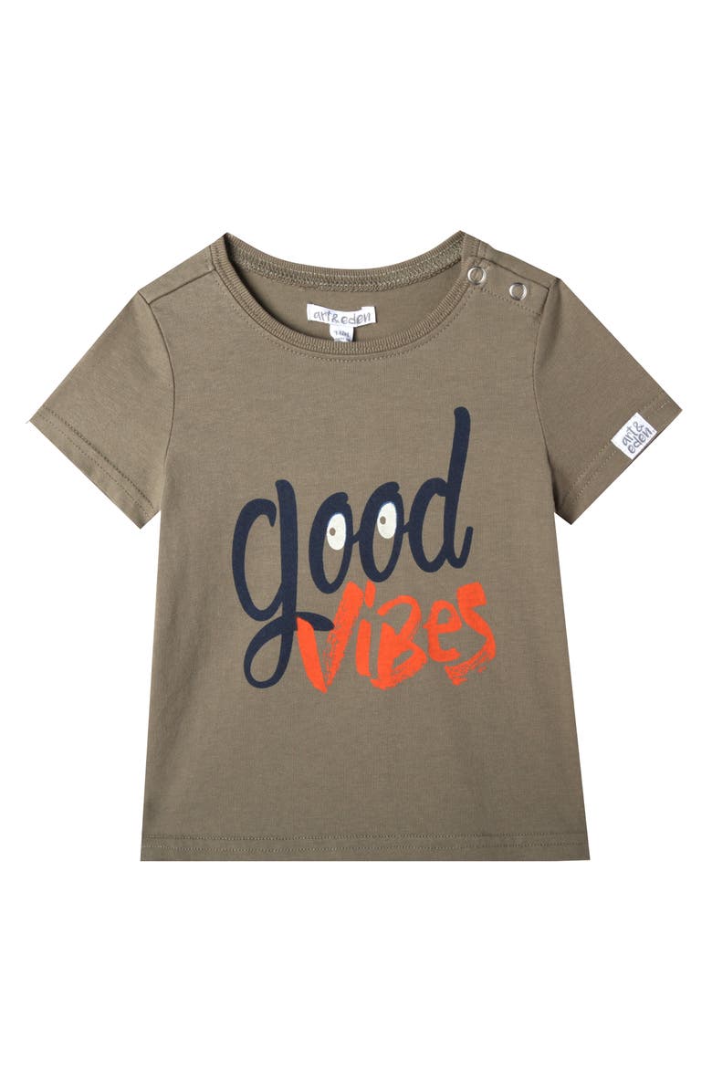 art & eden Jake Washed T-Shirt, Main, color, Olive Branch