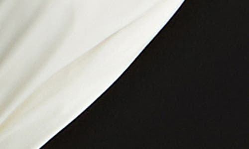 HALSTON HALSTON RENAE CONTRAST BOW MINIDRESS