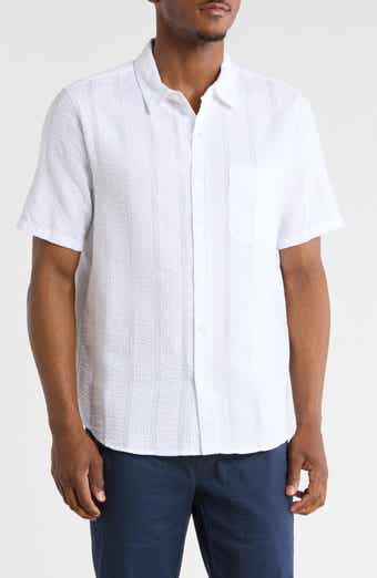 INDUSTRY REPUBLIC CLOTHING Short Sleeve Seersucker Shirt
