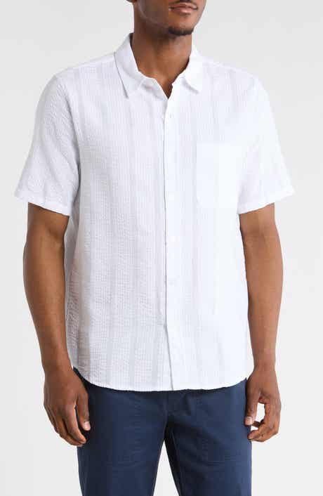 INDUSTRY REPUBLIC CLOTHING Short Sleeve Seersucker Shirt
