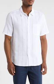 INDUSTRY REPUBLIC CLOTHING Short Sleeve Seersucker Shirt