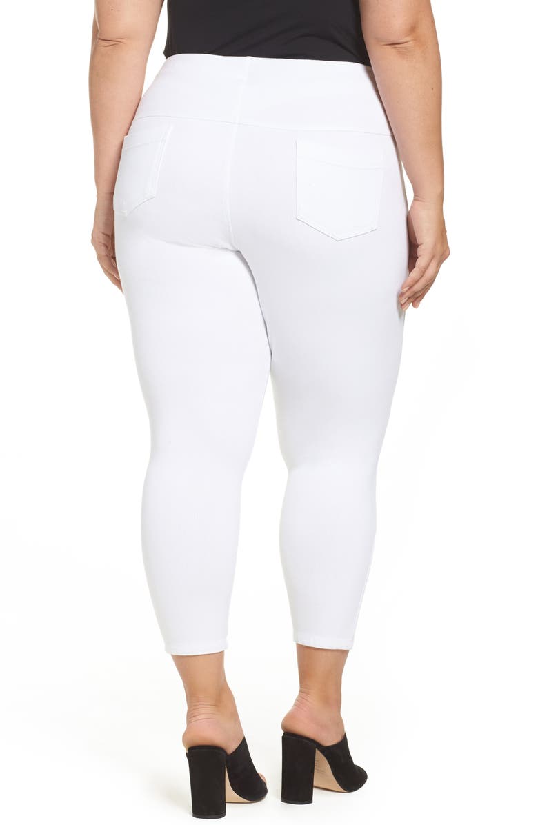 Lysse ̀ Toothpick Crop Denim Leggings, Alternate, color, White