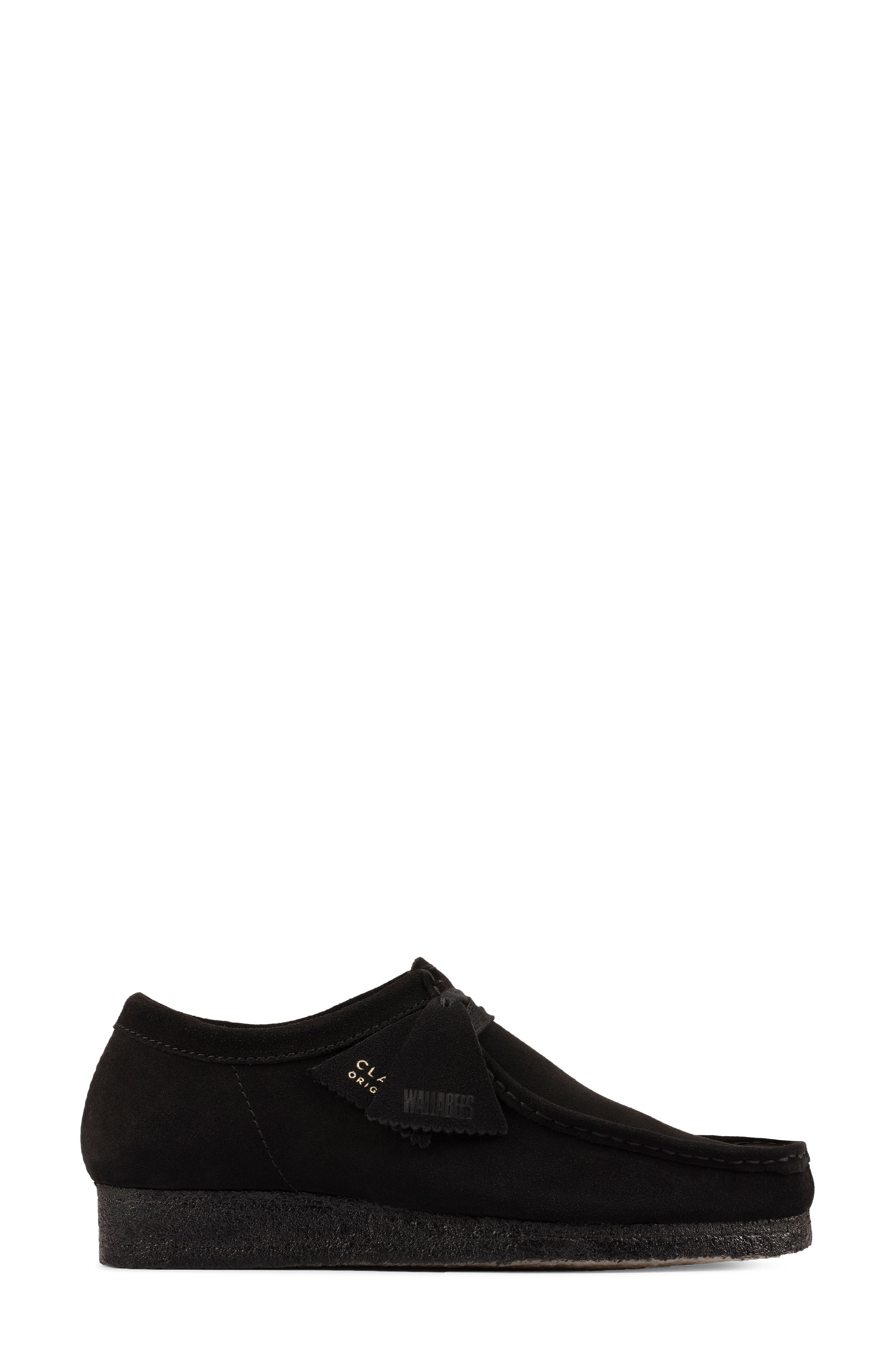 Clarks<sup>®</sup> Originals Clarks<sup>®</sup> 'Wallabee' Moc Toe Derby, Alternate, color, Black Sde