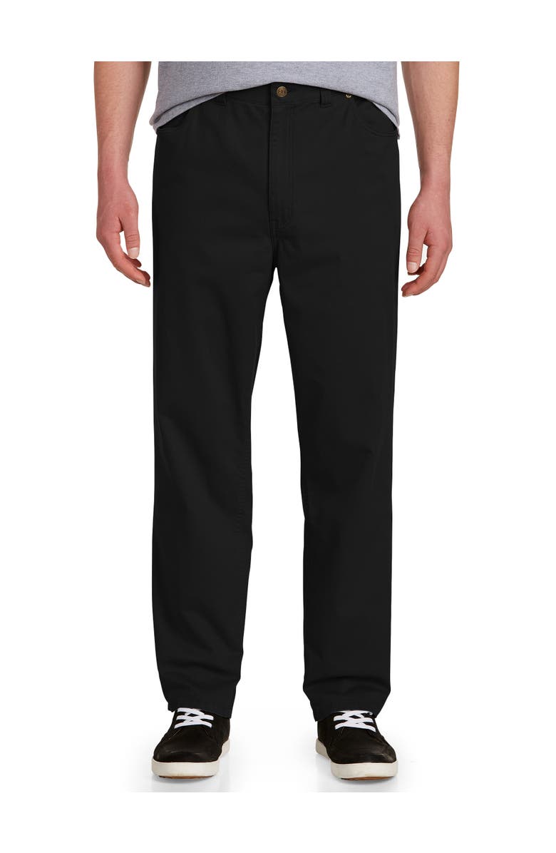 Harbor Bay by DXL Big & Tall Continuous Comfort Pants, Main, color, Black