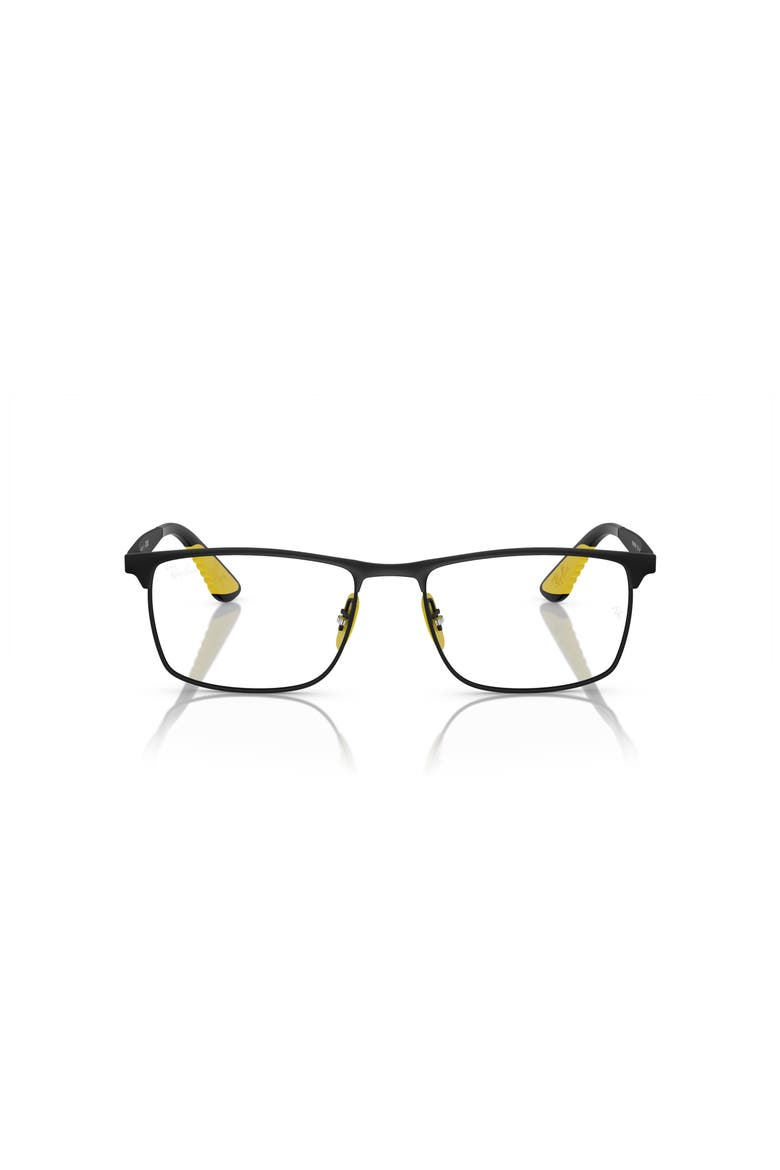 55mm Rectangle optical glasses, Alternate, color, Black