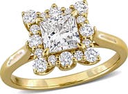 Julianna B. 1-1/2 CTW Lab-Grown Diamond Princess Halo Ring 14k