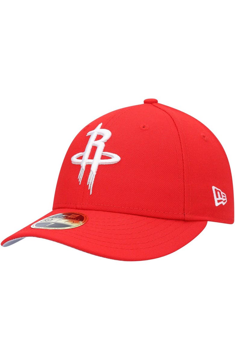 New Era Men's New Era Red Houston Rockets Team Low Profile 59FIFTY Fitted Hat, Main, color, 